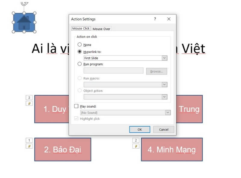 Cách tạo trò chơi đoán hình trên PowerPoint bước hai 8