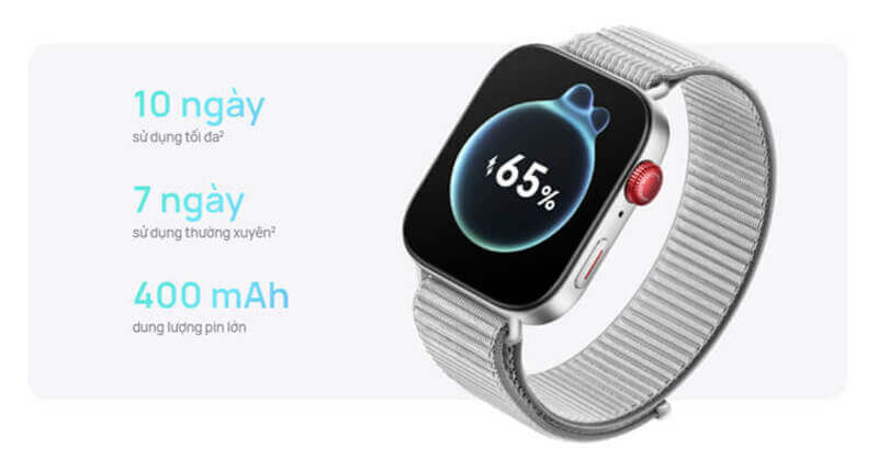 Huawei Watch Fit 3 có thời lượng pin ấn tượng