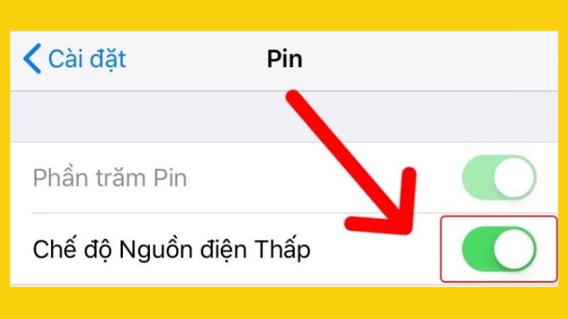 Tối ưu tuổi thọ pin iPhone bằng chế độ nguồn điện thấp