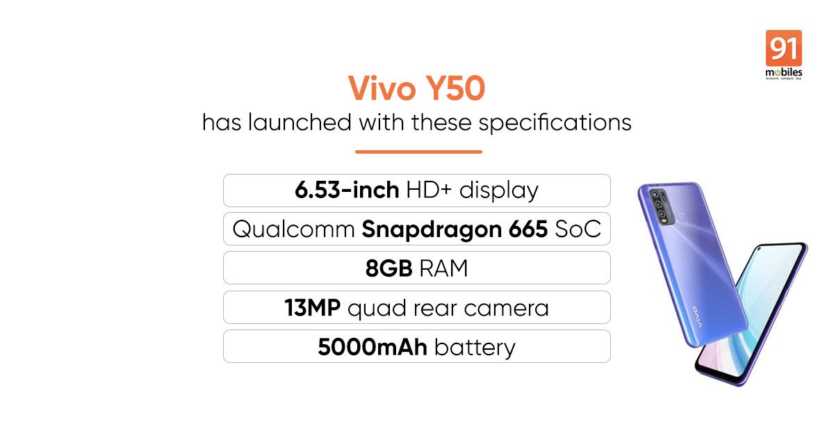 Vivo Y50 5G ra mắt