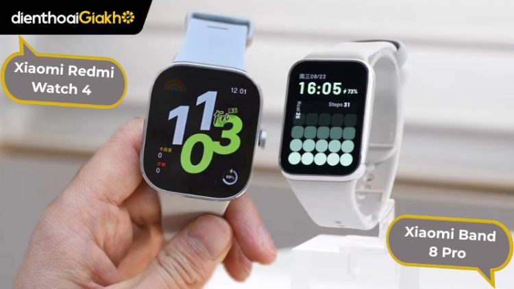 Redmi Watch 4 vs Band 8 Pro: Lựa chọn tối ưu cho người dùng mới