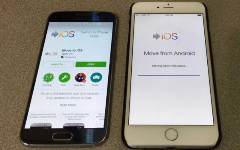 Cách chuyển dữ liệu từ Android sang iPhone đơn giản, nhanh chóng