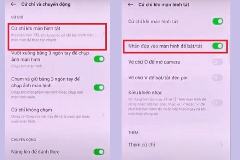 Cách tắt tính năng chạm 2 lần mở khóa