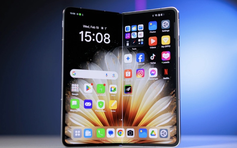 Màn hình của Galaxy Z Fold 7 vs Oppo Find N5