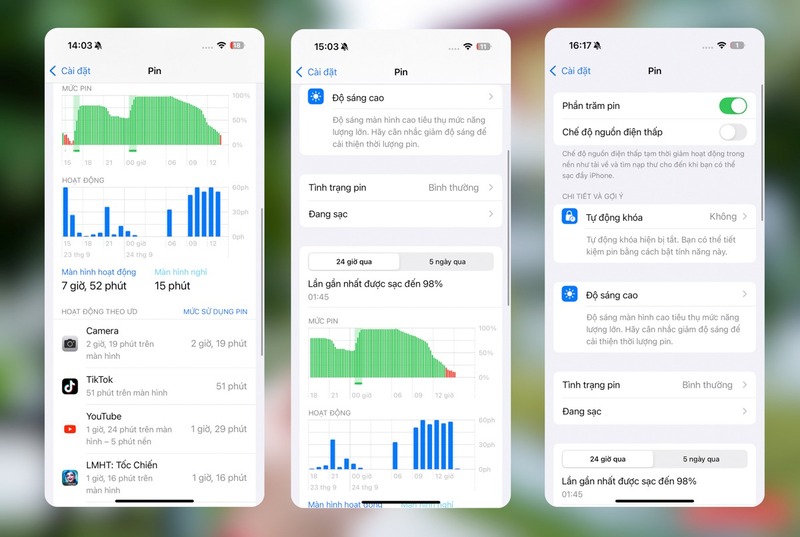 Một ngày test pin iPhone 16 Pro 