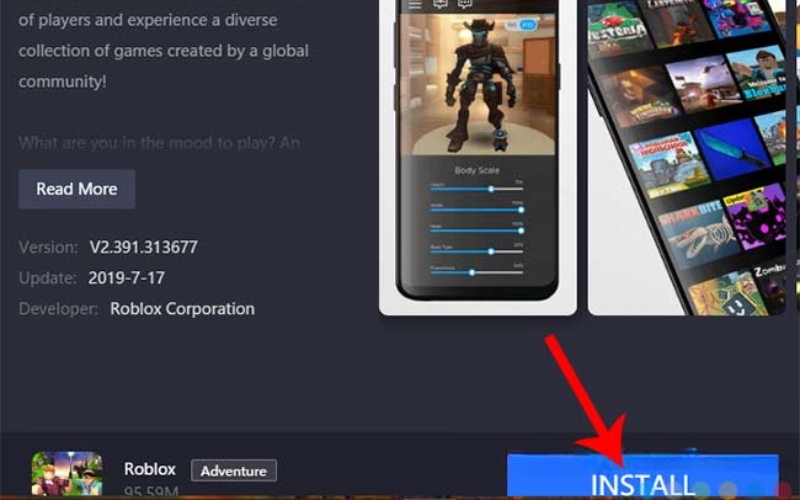 Nhấn nút Install để bắt đầu quá trình cài đặt