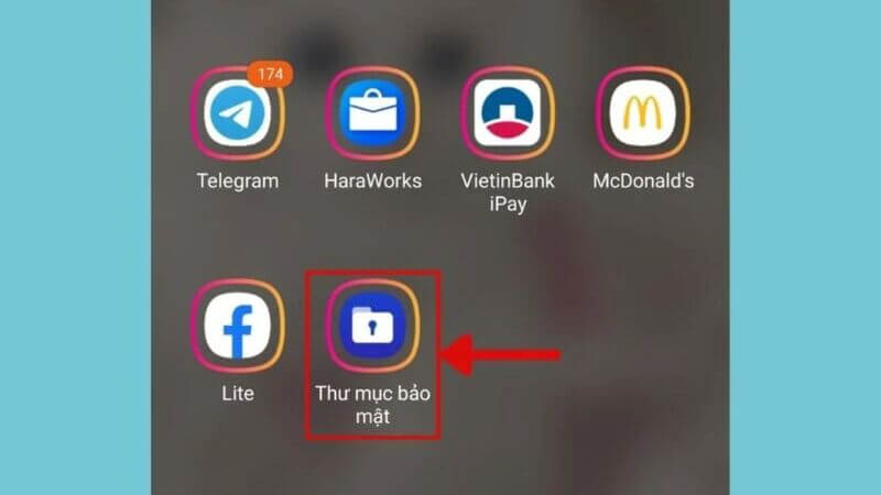 Cách khóa ứng dụng bằng thư mục bảo mật 3