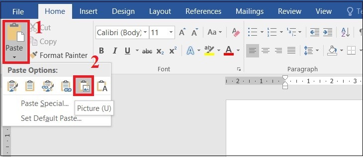 Sau đó là hoàn thành dán Excel qua Word bằng hình ảnh.

