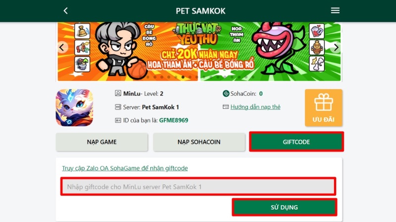 3 bước nhập code game Pet Samkok nhận quà liền tay