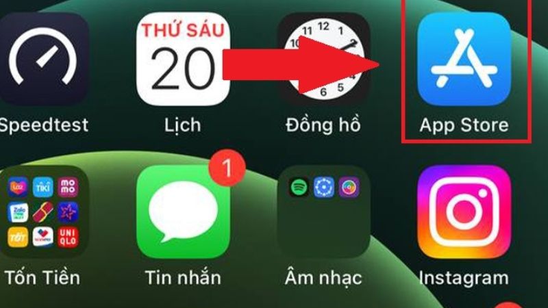 Truy cập App Store