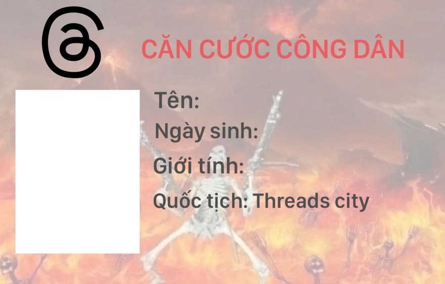 căn cước công dân Threads