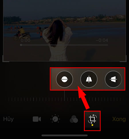 Biểu tượng hình vuông thay đổi tỷ lệ khung hình