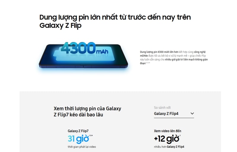 Sạc và dung lượng pin của hai flagship