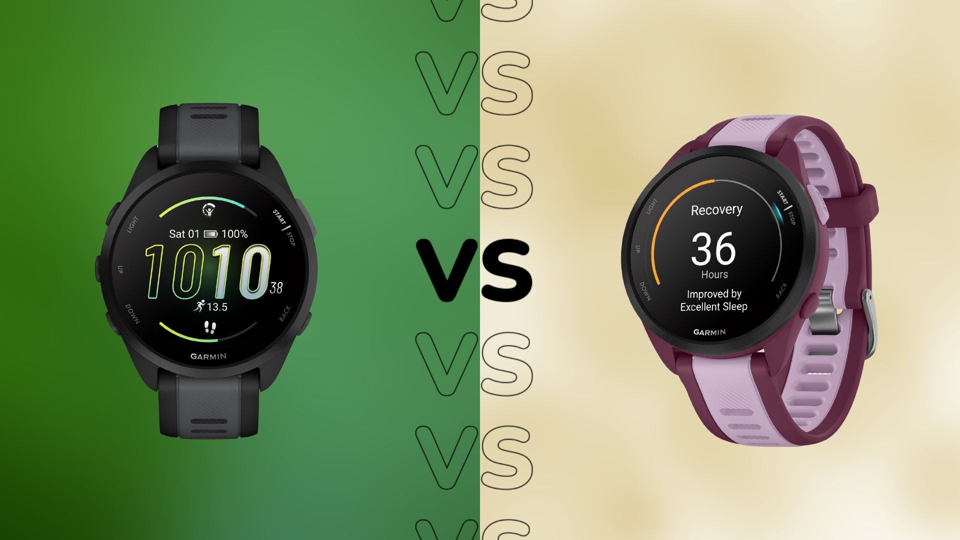 so sánh Garmin Forerunner 165 vs 165 Music