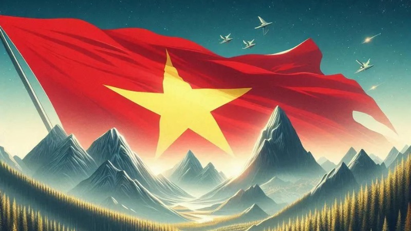 Hình nền Quốc Khánh 2/9 cho máy tính độ phân giải 4K, 8K sắc nét