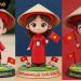Prompt mô hình chibi chào mừng Quốc khánh 2/9 Việt Nam