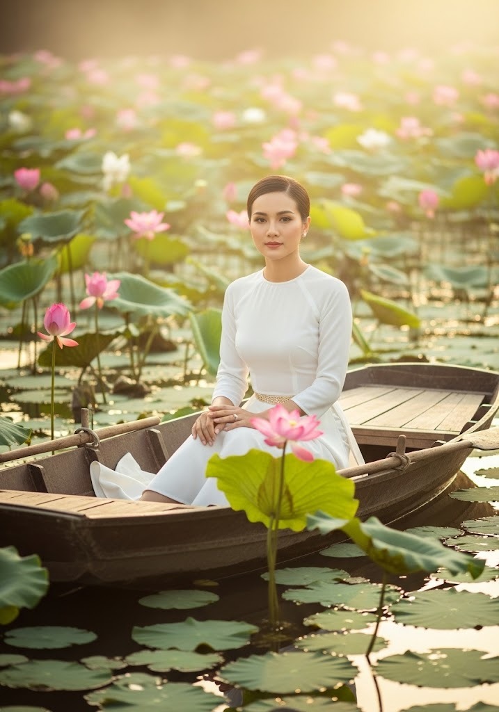 Prompt tạo ảnh với hồ sen