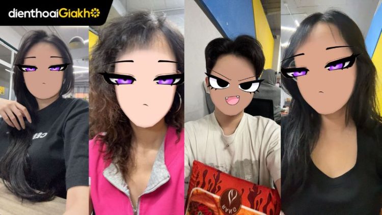 trend filter mặt nạ anime che mặt