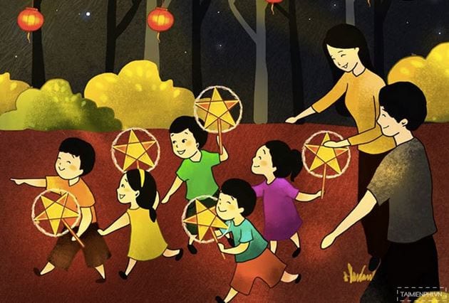 hình nền Powerpoint trung thu