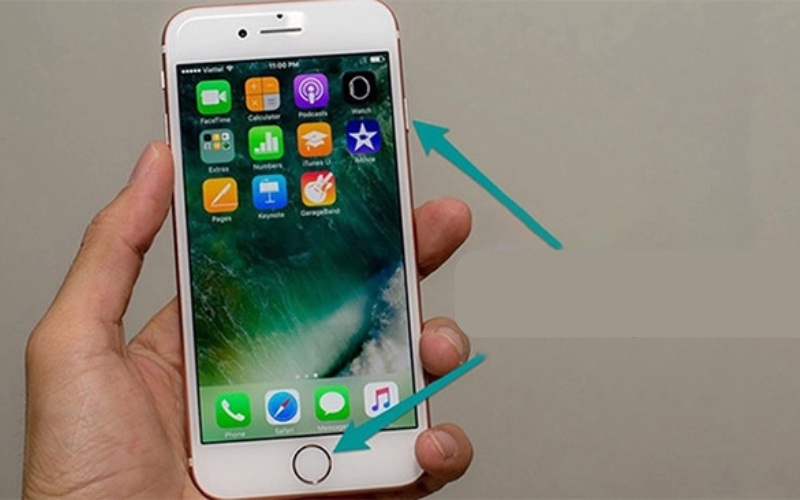 Cách chụp màn hình iPhone 7 và 7 Plus bằng phím cứng
