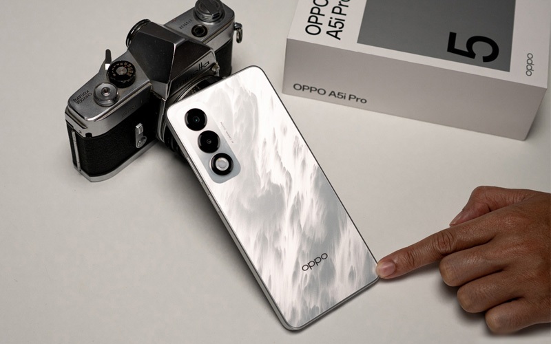 Oppo A5i tạo ấn tượng với vóc dáng mỏng nhẹ