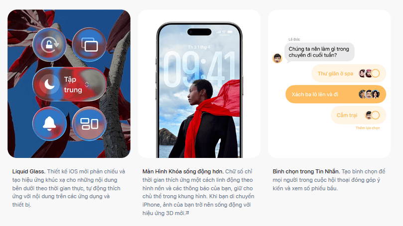 Hệ điều hành iOS 26 – Trí tuệ nhân tạo thông minh hơn