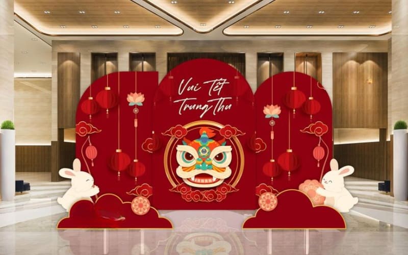 Trang trí văn phòng Trung thu đẹp mắt