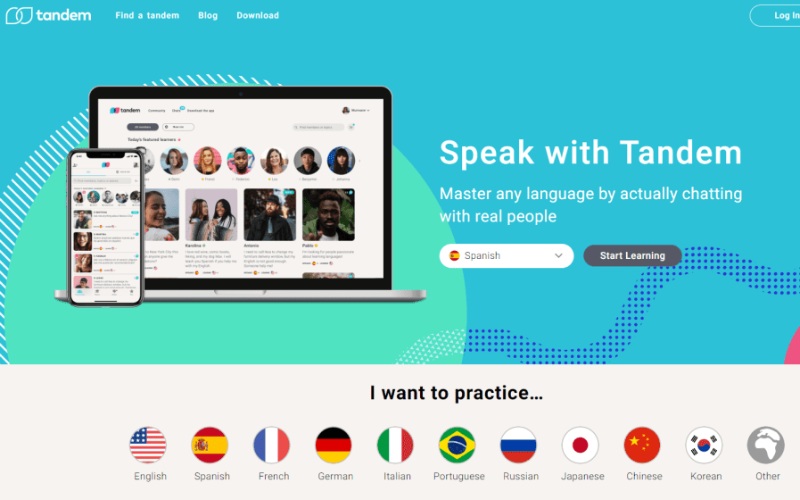 app Tandem trò chuyện thoải mái