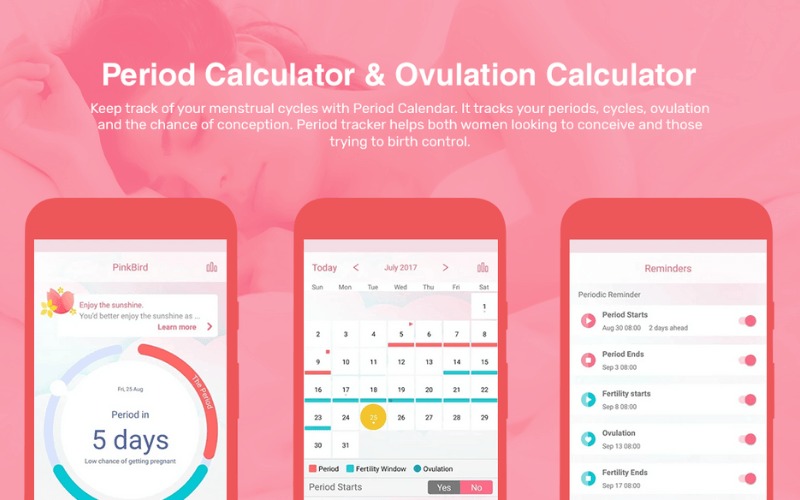 app theo dõi kinh nguyệt free