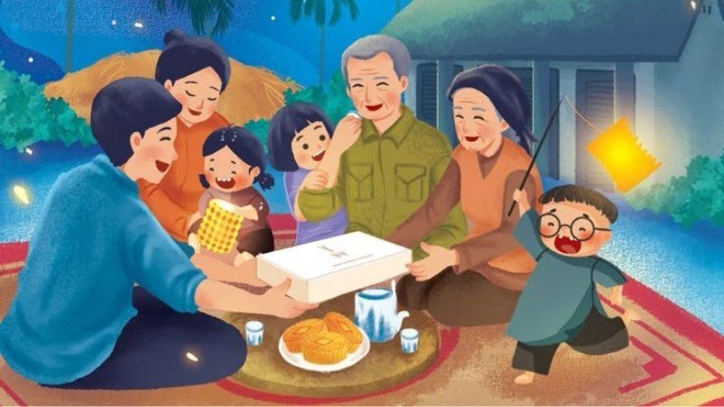 background Trung Thu