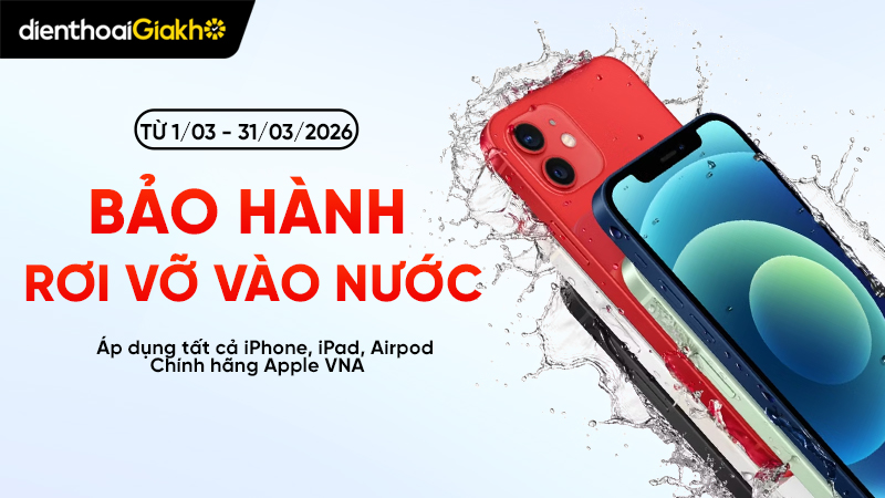 gói bảo hành rơi vỡ vào nước