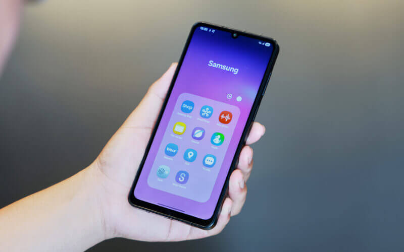 Màn hình Galaxy A07 mang lại trải nghiệm hiển thị tốt