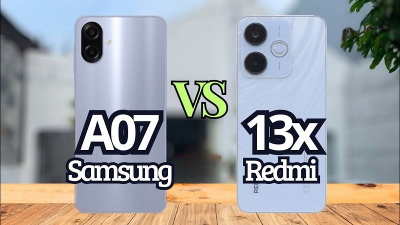 Nên chọn Samsung Galaxy A07 hay Xiaomi Redmi 13X?