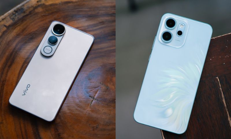 So sánh Oppo Reno 14 F vs Vivo V50 Life 5G về thiết kế
