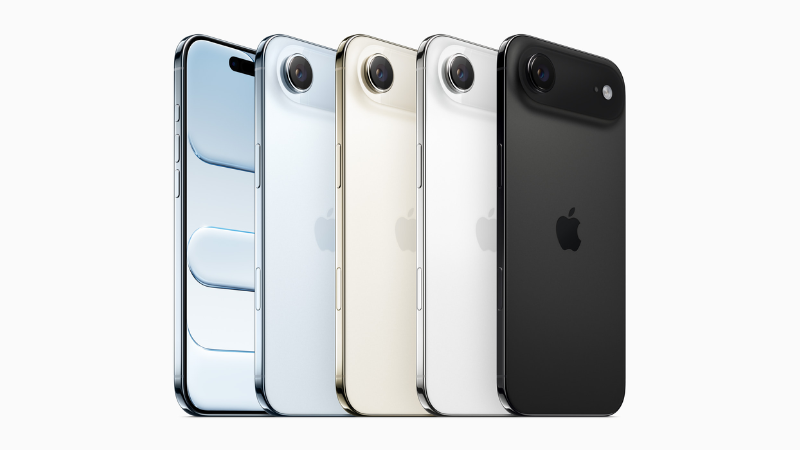 Bảng màu của iPhone 17 so vs iPhone 17 Air