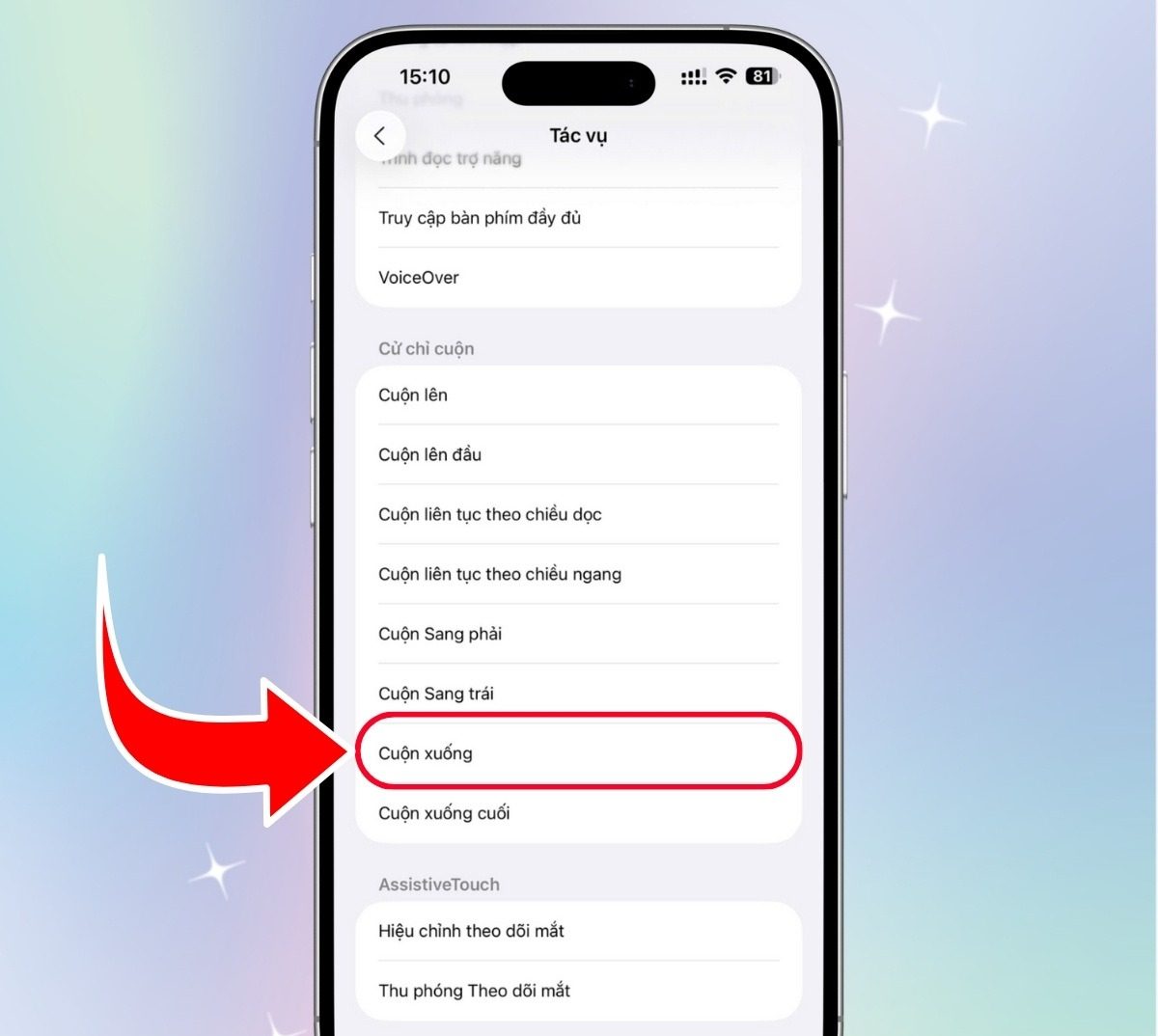 tính năng lè lưỡi iOS 26