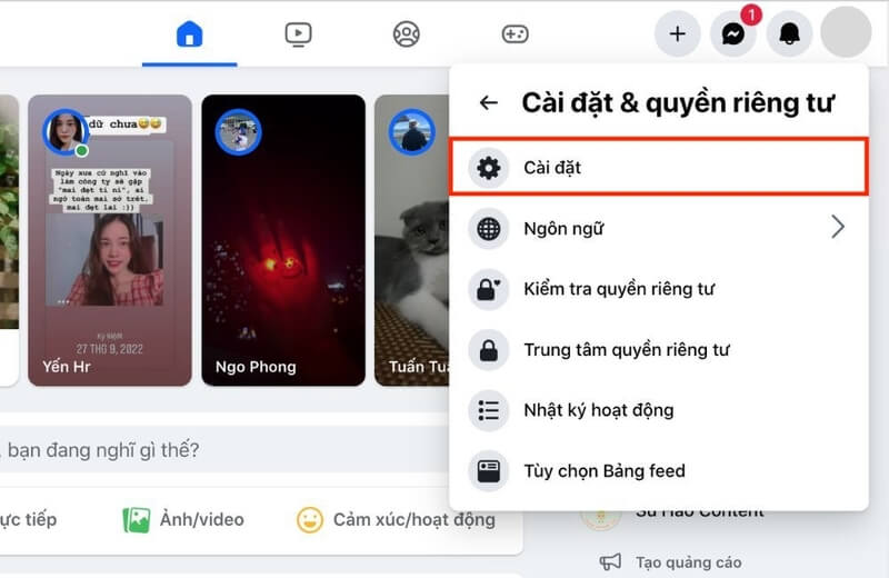 Xem danh sách chặn Facebook trên máy tính 3