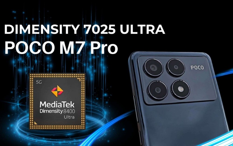 Poco M7 Pro 5G được trang bị vi xử lý MediaTek Dimensity 7025 Ultra