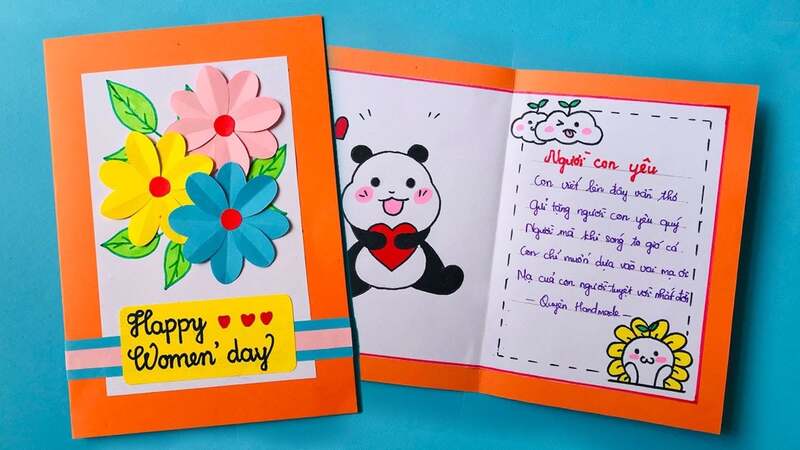 Thiệp 20/10 tặng mẹ