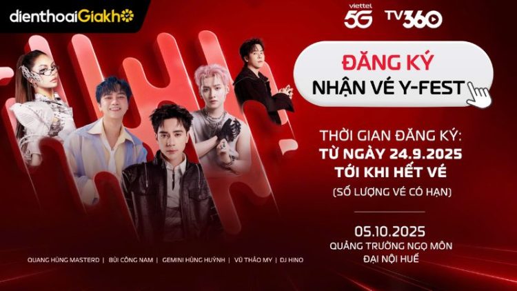 cách nhận vé y fest viettel 2025