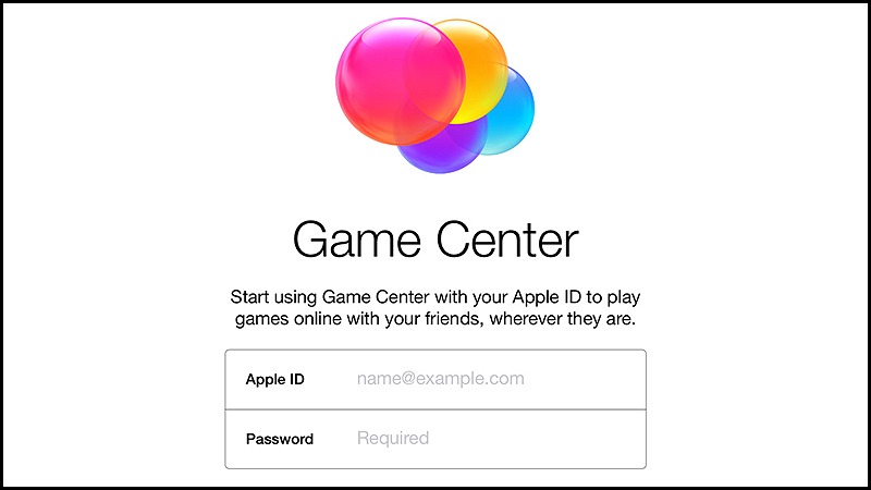 Đăng xuất Game Center hoặc Apple ID