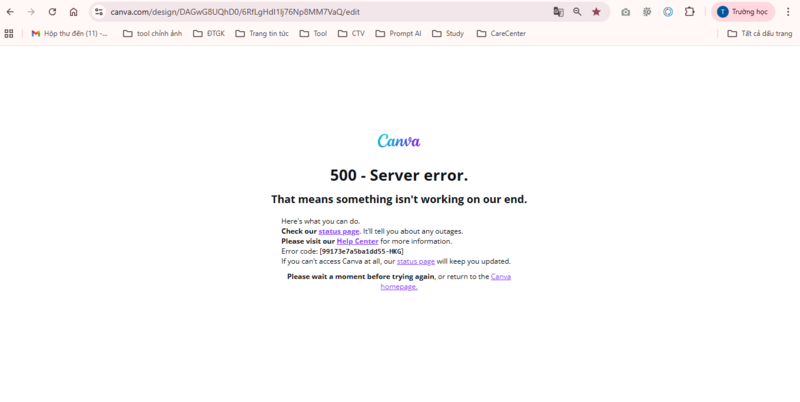 Canva sập