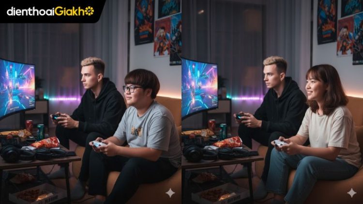 chỉnh thằng bạn thành con gái Gemini