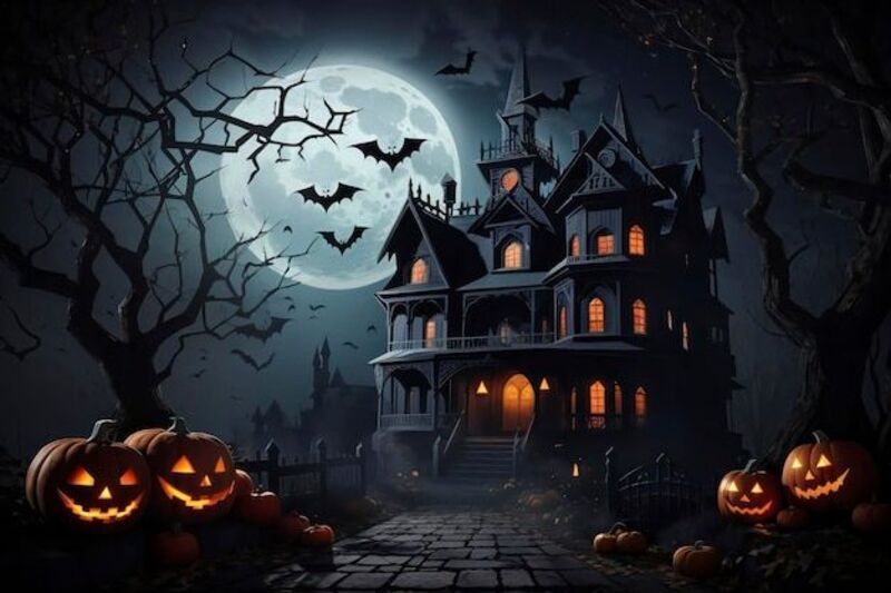 Hình ảnh nhà ma Halloween đáng sợ và kinh dị nhất 2025