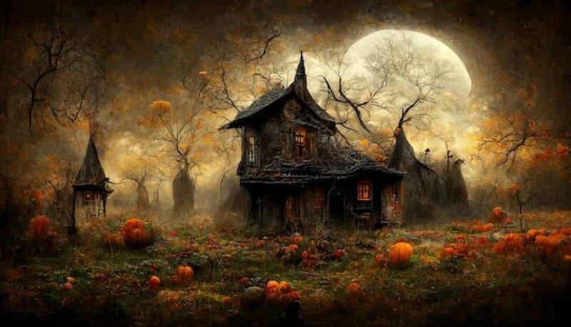 Hình ảnh nhà ma Halloween đáng sợ và kinh dị nhất 2025