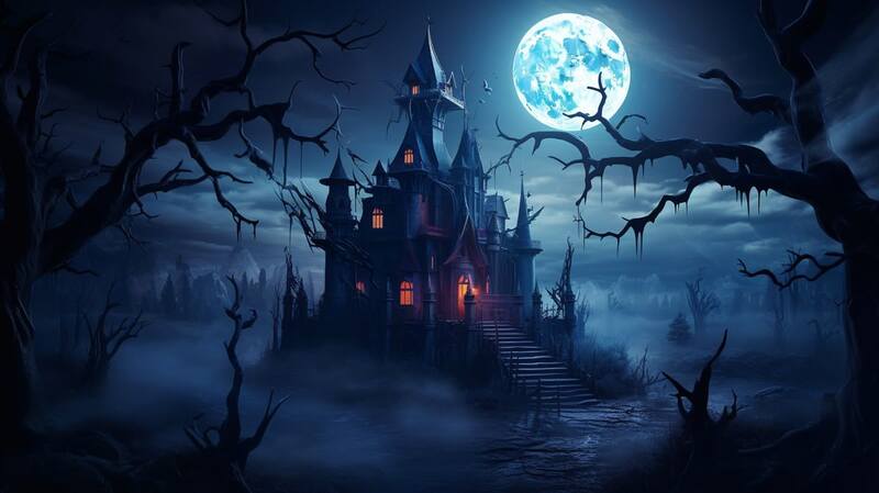 Hình ảnh nhà ma Halloween đáng sợ và kinh dị nhất 2025