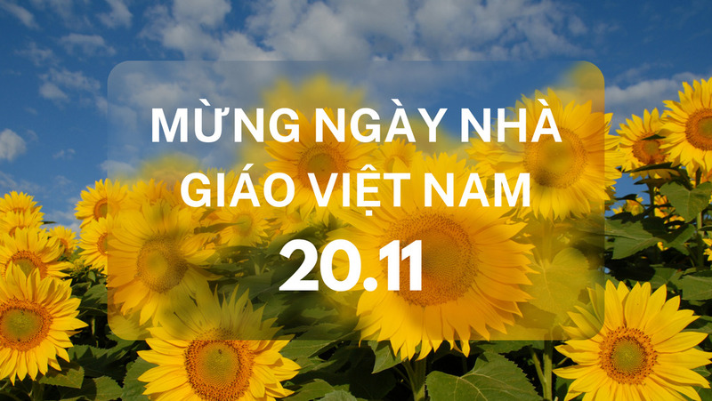 Hình ảnh 20/11 đẹp nhất chúc mừng Ngày Nhà giáo Việt Nam
