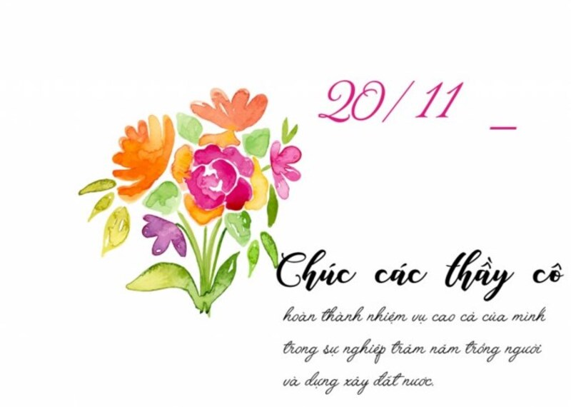Hình ảnh 20/11 kèm lời chúc ý nghĩa