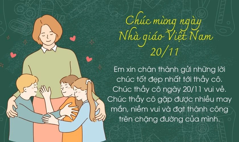 Hình ảnh 20/11 kèm lời chúc ý nghĩa