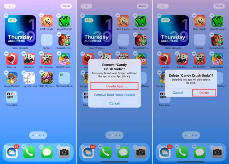 Người dùng có thể xóa các ứng dụng không cần thiết để tối ưu bộ nhớ